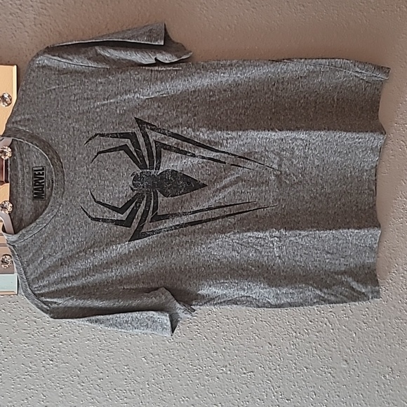 MARVAL SPIDER MAN WEB LOGO MEN SHIRT - Picture 1 of 3
